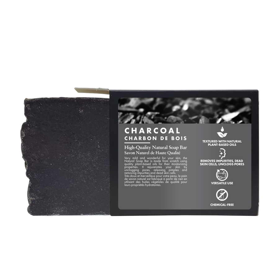 All Natural Soap Charcoal Bar- 120g